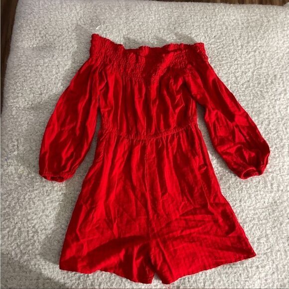 Anthropologie Amadi red Veracruz romper xs - Picture 2 of 5